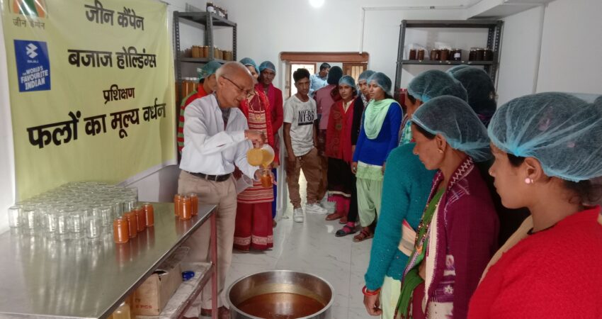 Training on fruit Value addition