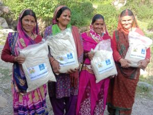 Millet supplement distributed among women